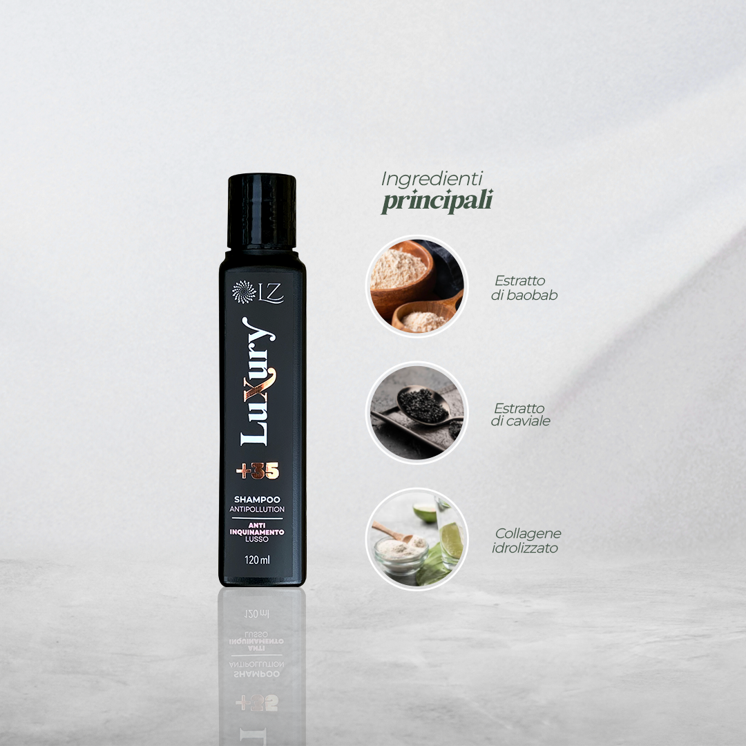 LUXURY ANTIPOLLUTION SHAMPOO +35 120ML