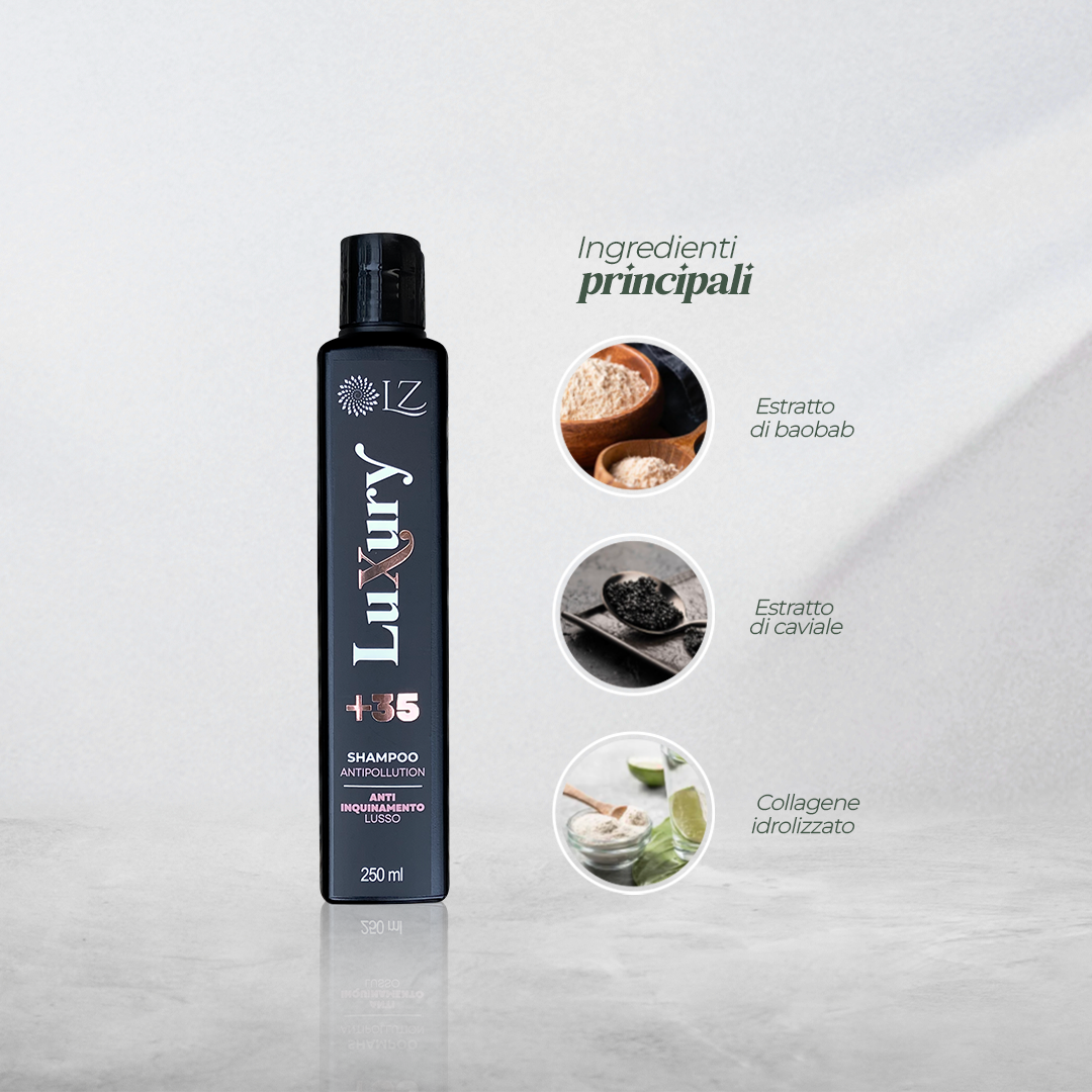 LUXURY ANTIPOLLUTION SHAMPOO +35 250ML