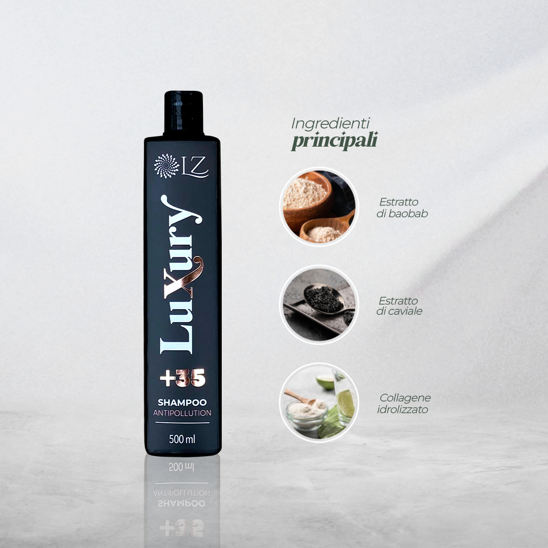 LUXURY ANTIPOLLUTION SHAMPOO +35 500ML